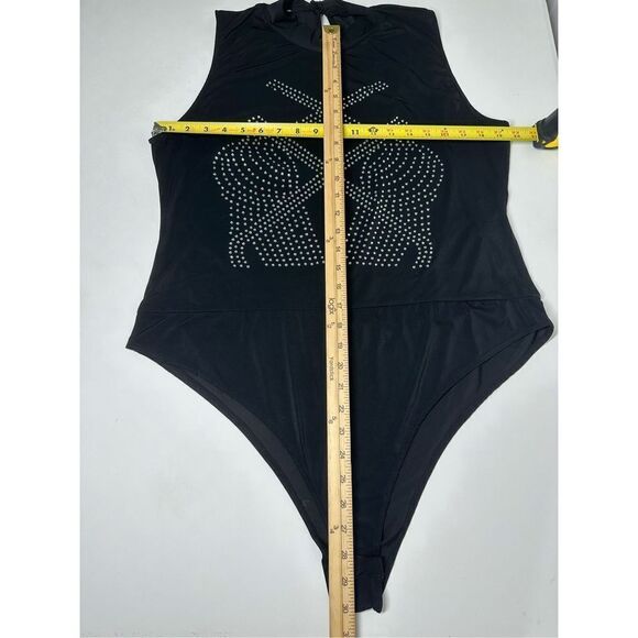 Love Nation Women Black Bodysuit Size 2X - Picture 5 of 10